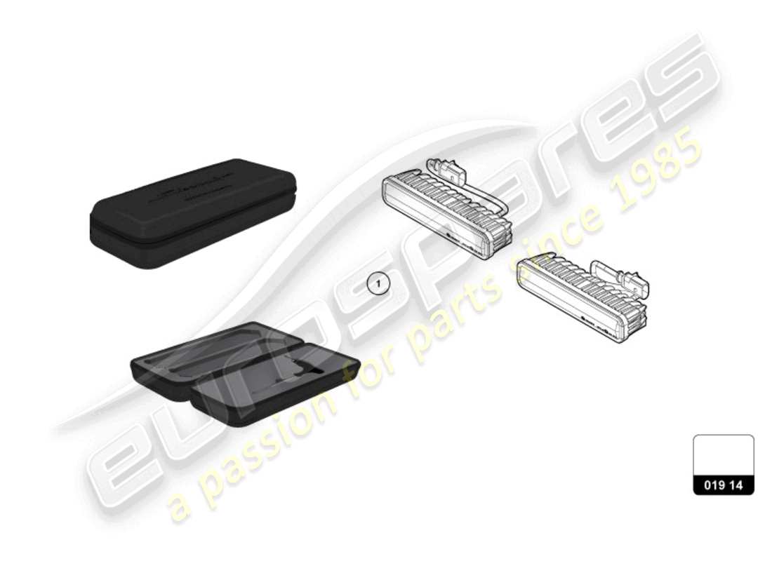 lamborghini accessories (sterrato) front lights part diagram