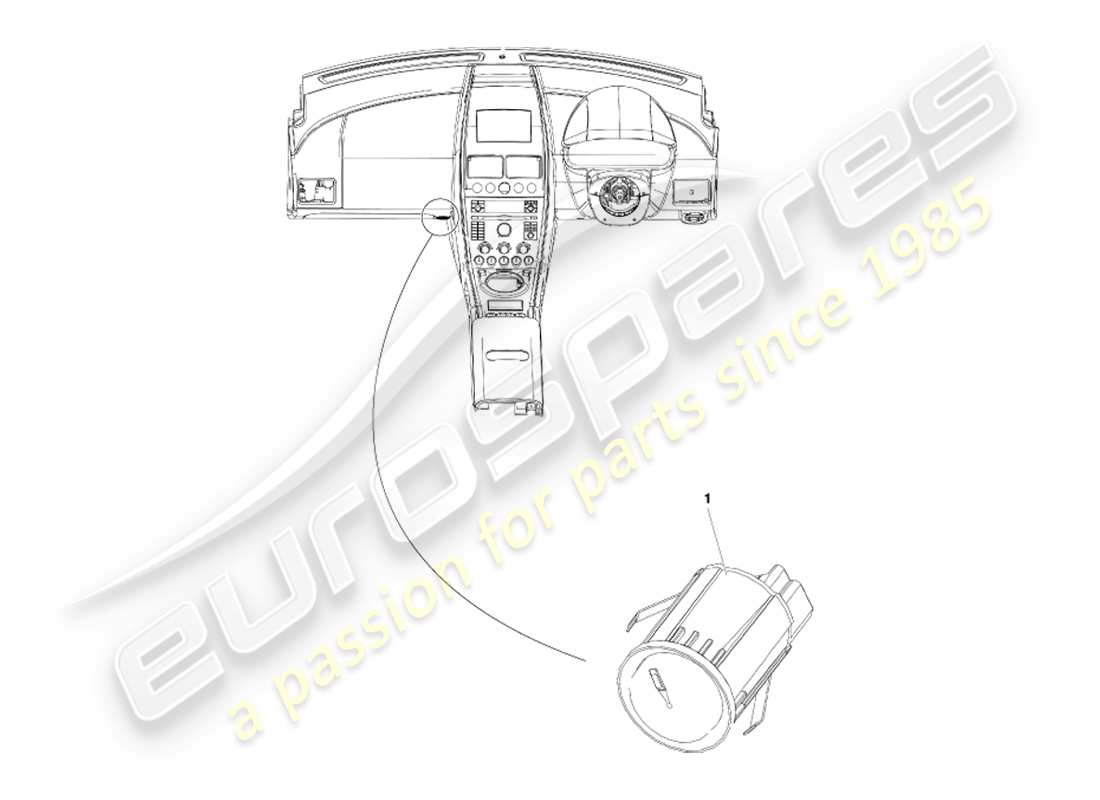 a part diagram from the aston martin v8 vantage (2007) parts catalogue
