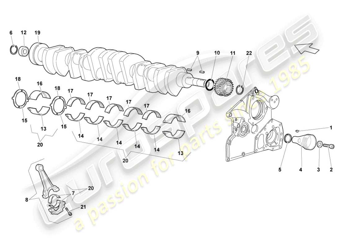 a part diagram from the Lamborghini LP640 Coupe (2008) parts catalogue