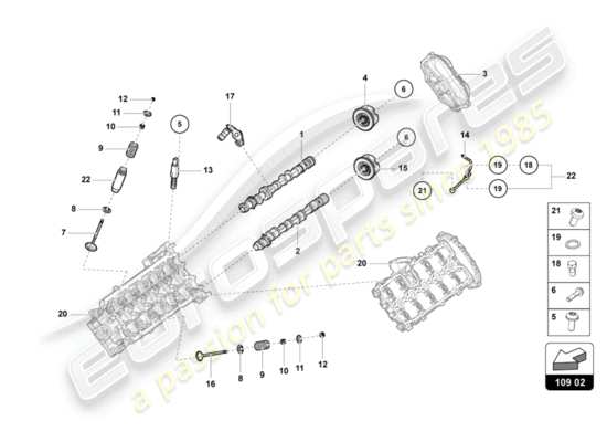 a part diagram from the lamborghini lp580-2 spyder (2016) parts catalogue