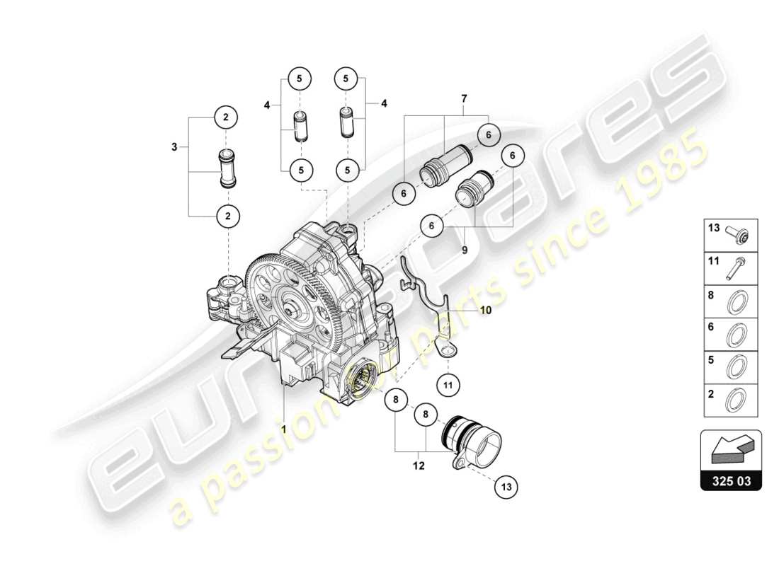 lamborghini 2023 (sterrato) hydraulics control unit part diagram