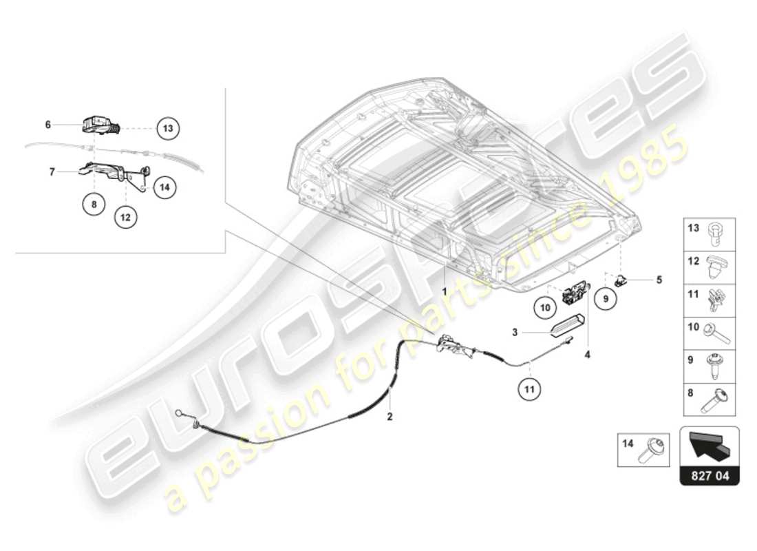 lamborghini 2024 (tecnica) release lever part diagram