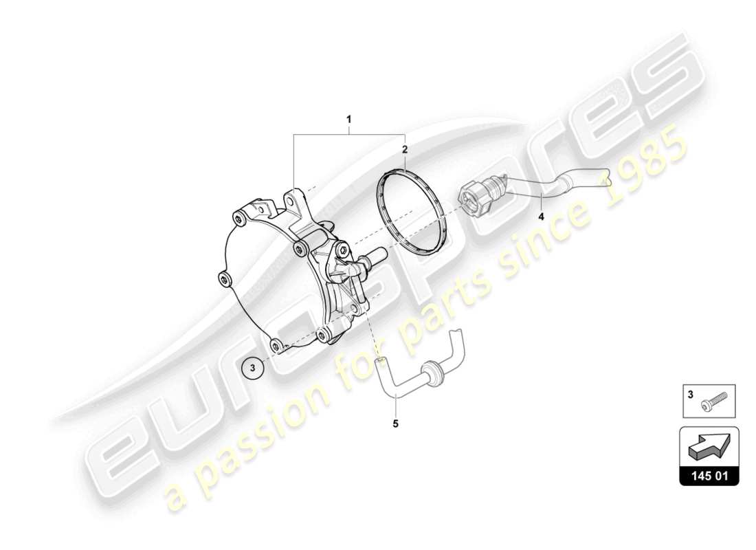 lamborghini urus s (2024) vacuum pump parts diagram