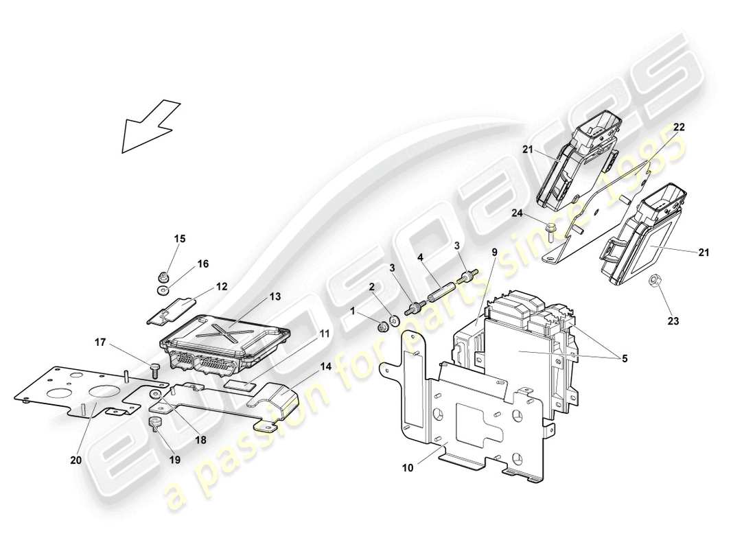 a part diagram from the Lamborghini LP640 Coupe (2007) parts catalogue