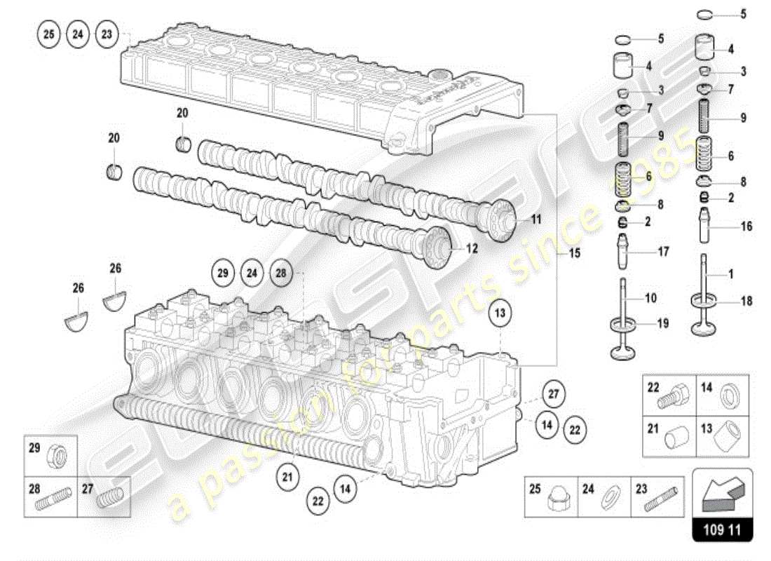 a part diagram from the lamborghini diablo parts catalogue