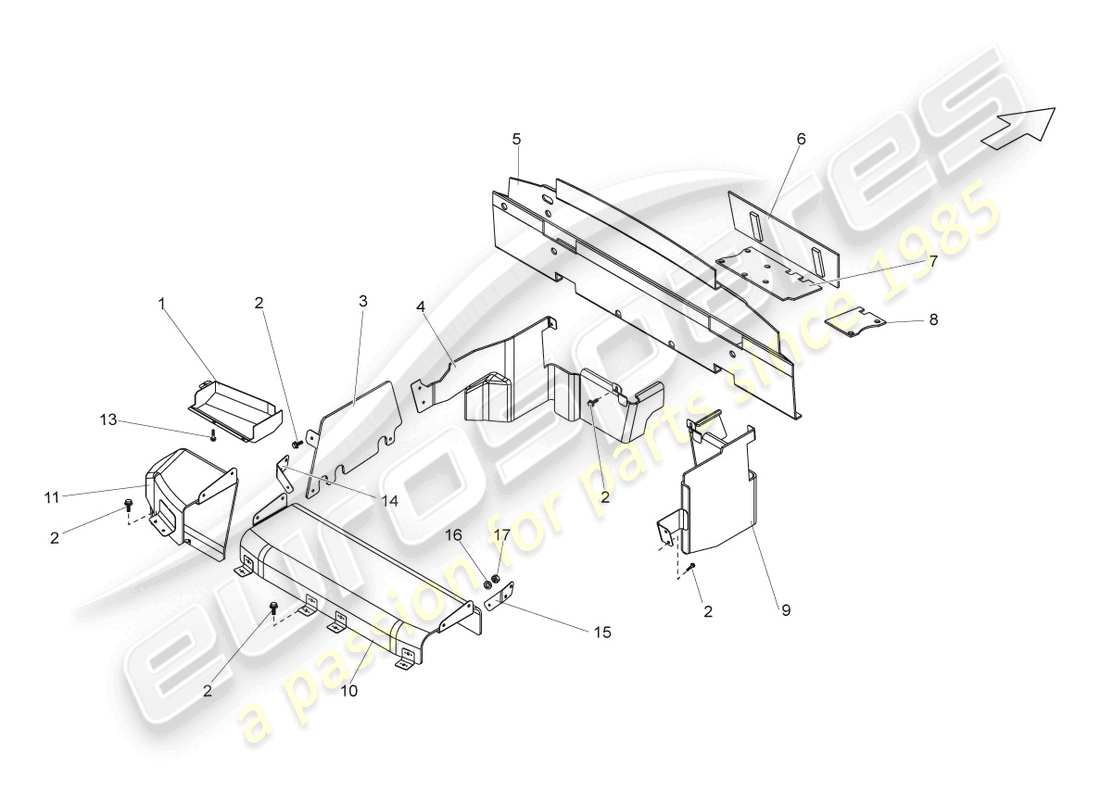 a part diagram from the Lamborghini Gallardo Coupe (2006) parts catalogue