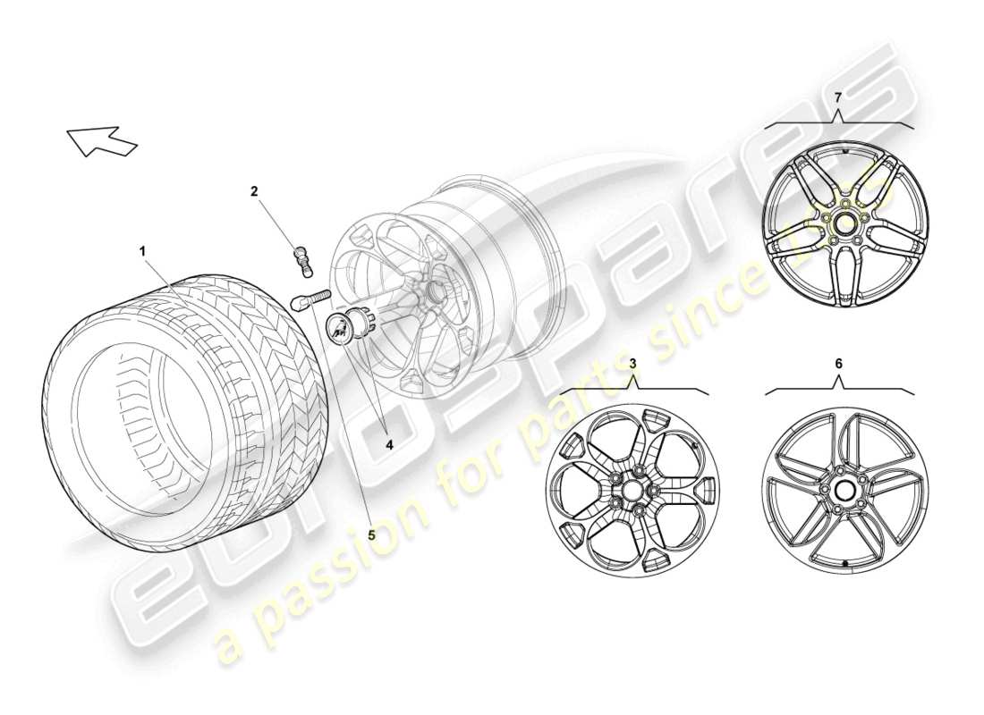 a part diagram from the Lamborghini LP670-4 SV (2010) parts catalogue