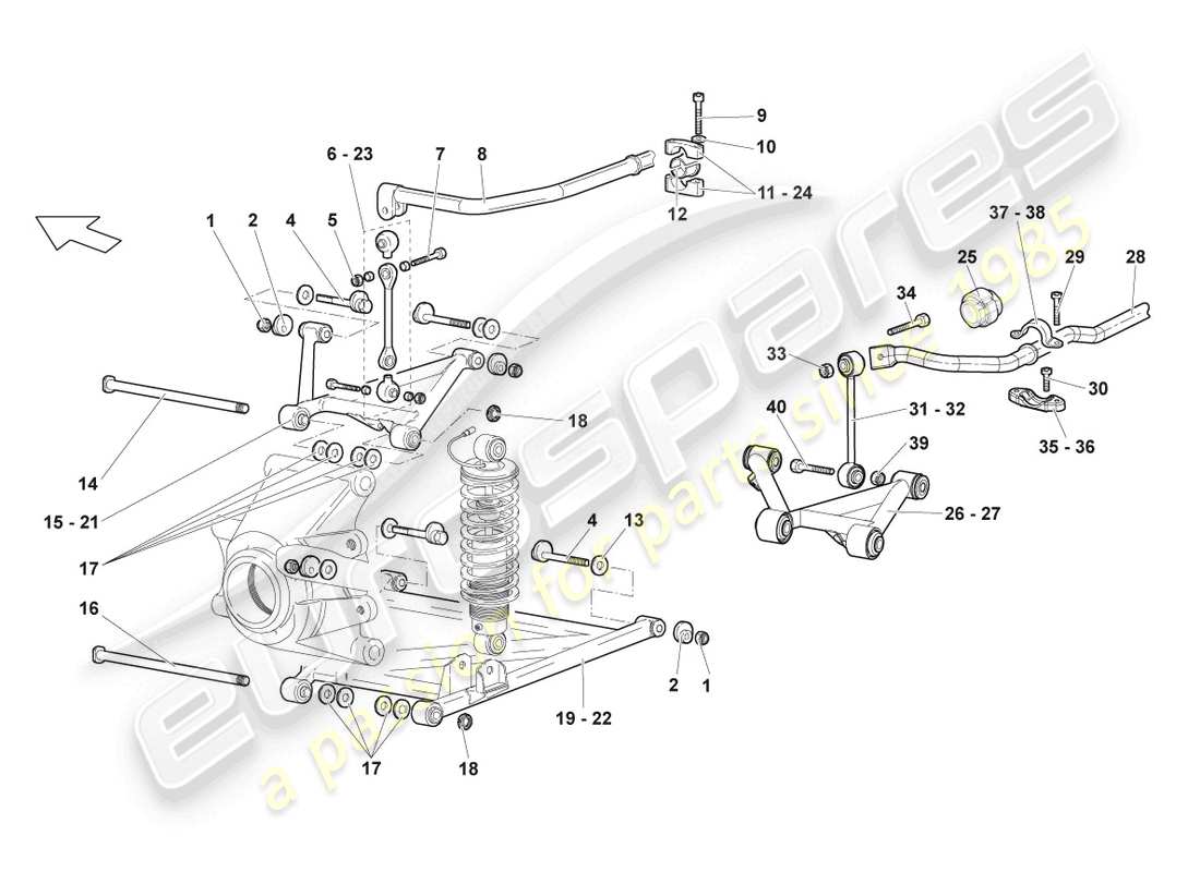 a part diagram from the Lamborghini LP640 Coupe (2009) parts catalogue