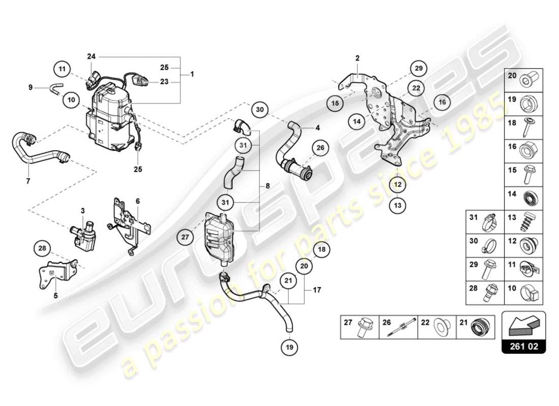 part diagram containing part number 4m0261225a