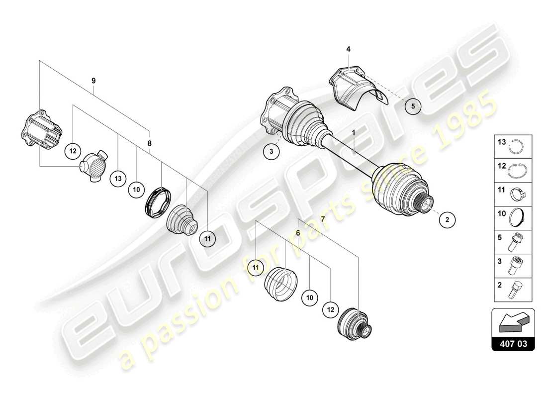 a part diagram from the lamborghini urus (2019) parts catalogue