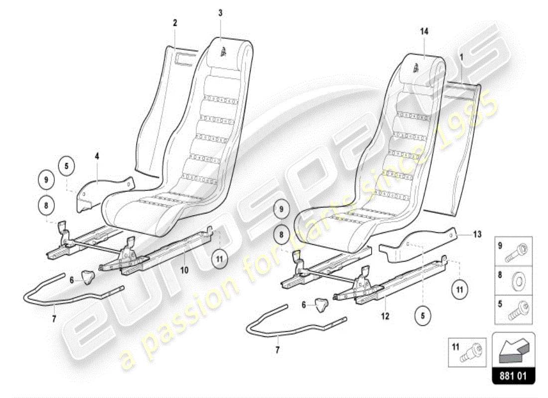 a part diagram from the lamborghini diablo vt (1998) parts catalogue