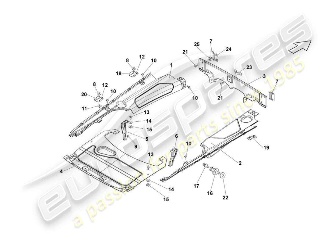 a part diagram from the Lamborghini LP550-2 Coupe (2010) parts catalogue