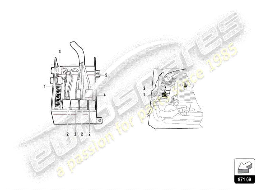a part diagram from the lamborghini diablo parts catalogue