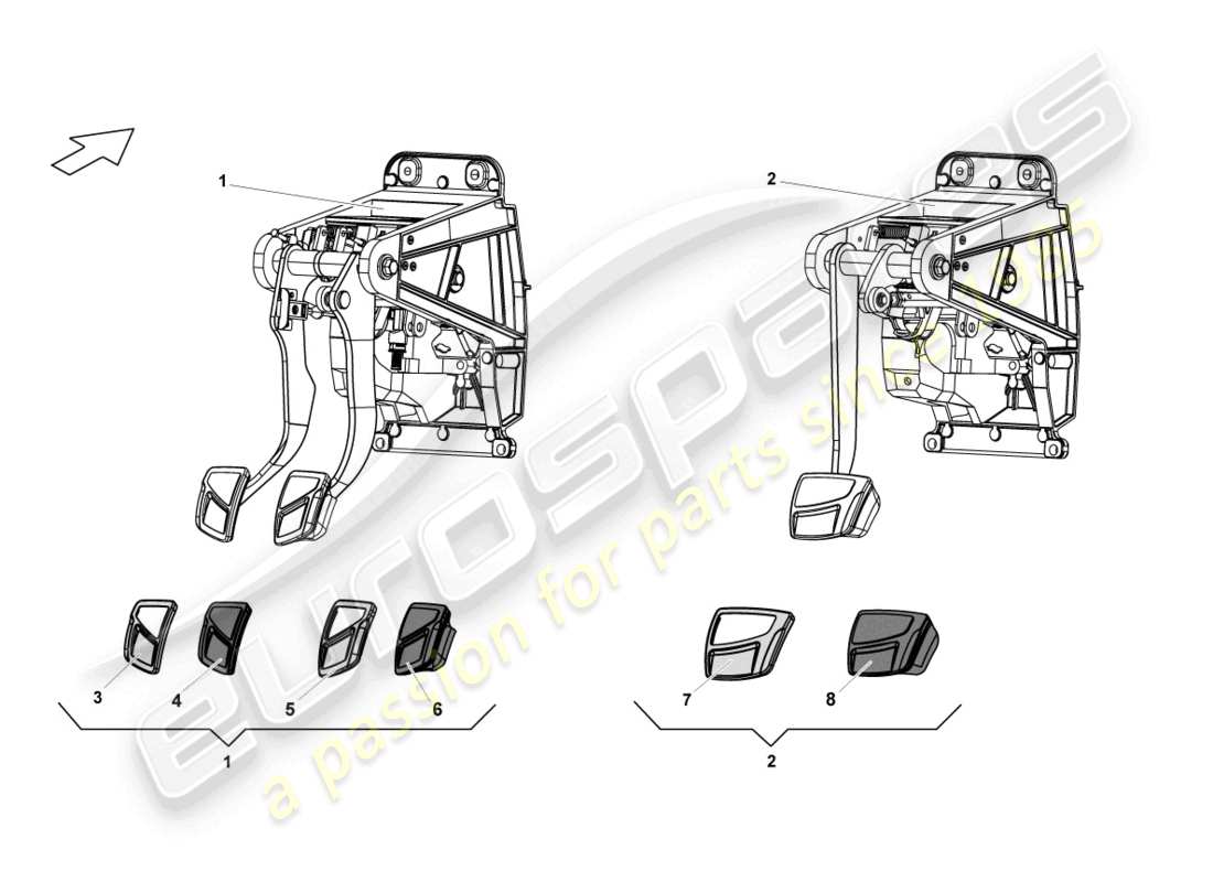 a part diagram from the lamborghini blancpain sts (2013) parts catalogue