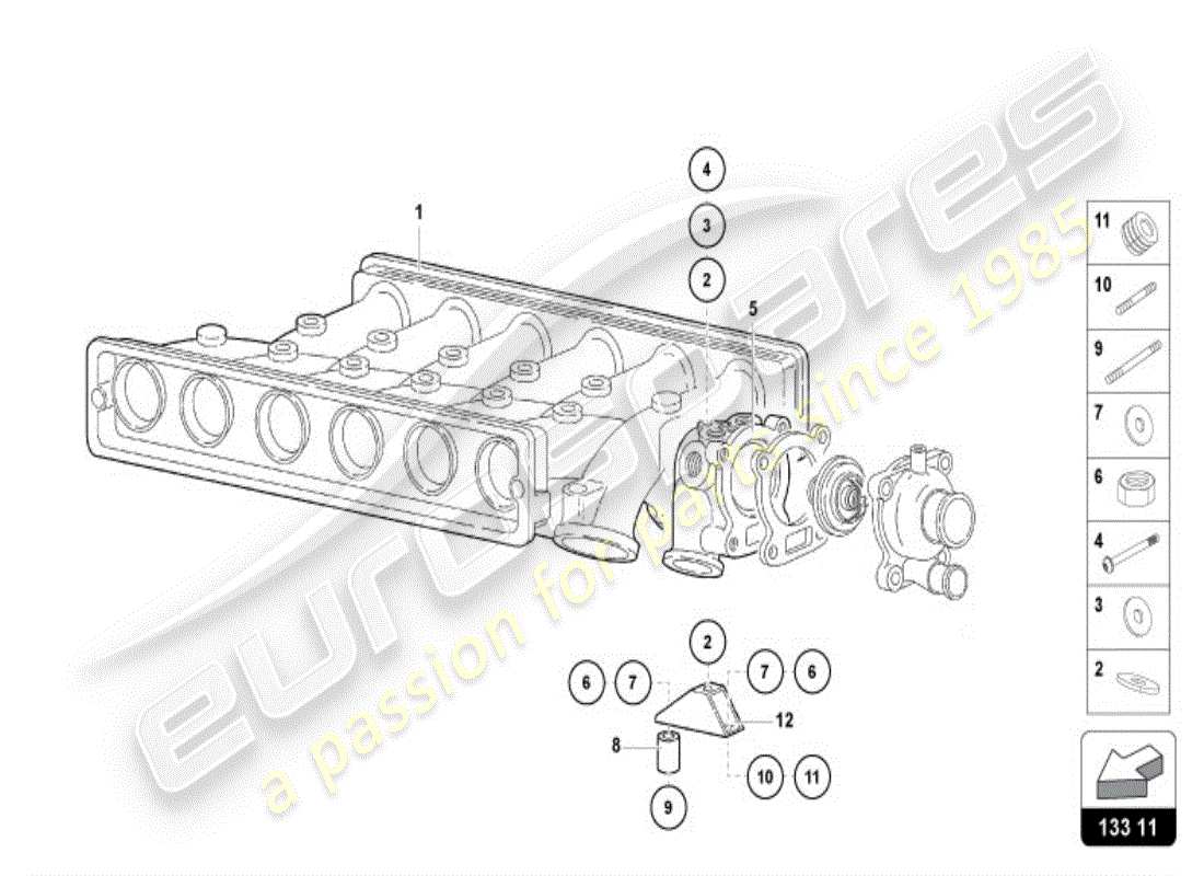 a part diagram from the Lamborghini Diablo VT (1995) parts catalogue