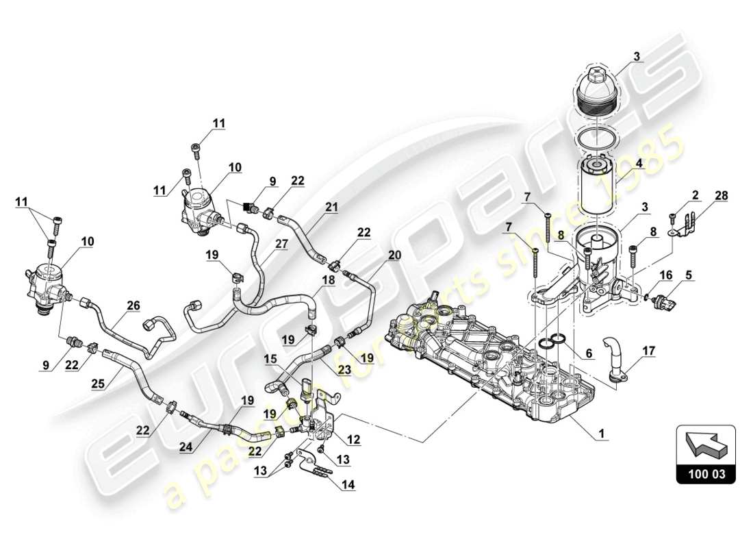 VIEW PARTS DIAGRAMS FROM THE LAMBORGHINI HURACAN SQUADRA CORSE PARTS CATALOGUE a part diagram from the lamborghini huracan squadra corse parts catalogue