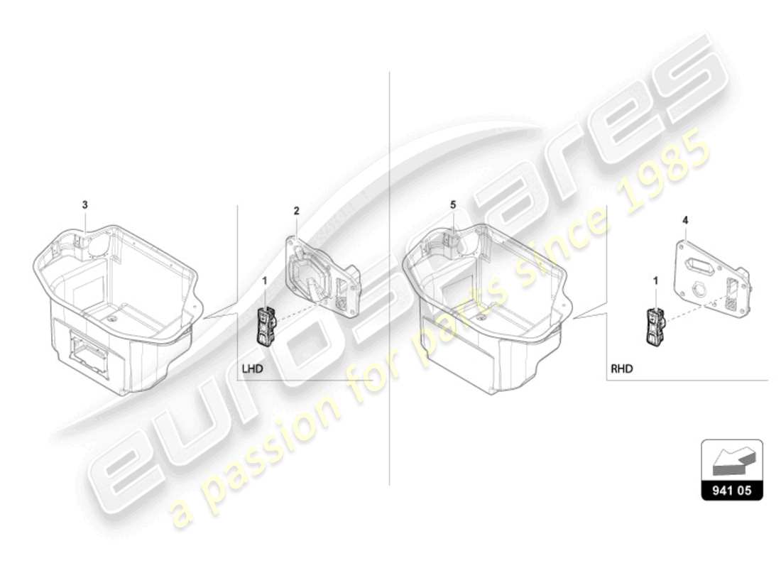 a part diagram from the lamborghini revuelto parts catalogue
