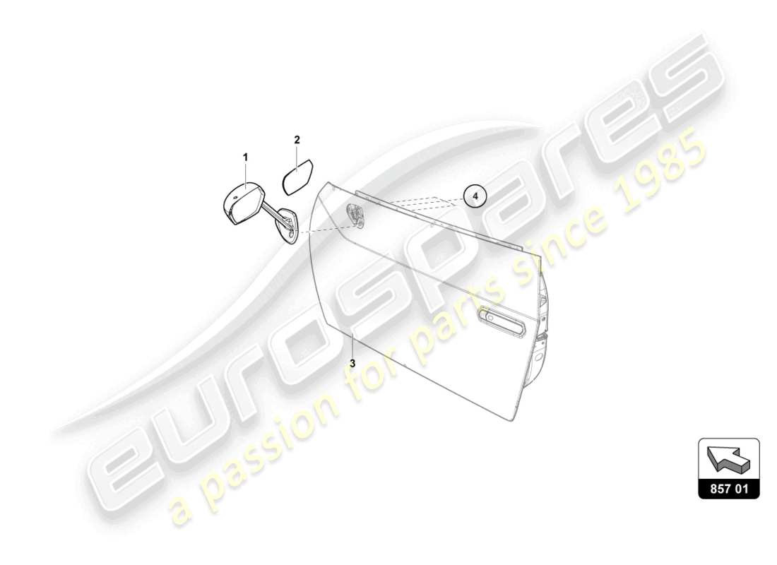 a part diagram from the lamborghini super trofeo (2015) parts catalogue