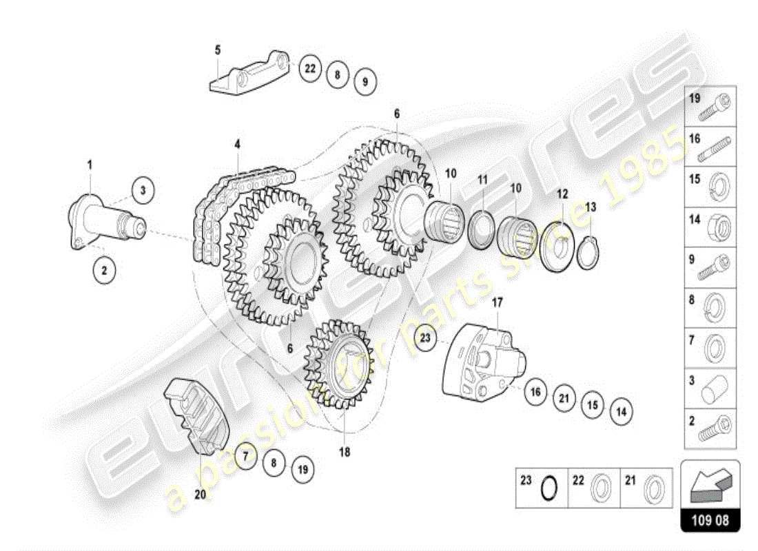 a part diagram from the lamborghini diablo vt (1999) parts catalogue