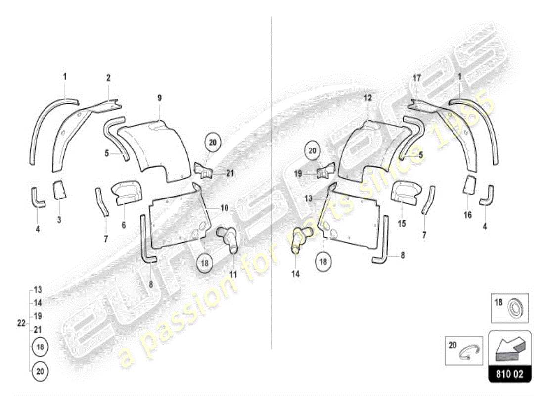 a part diagram from the lamborghini diablo parts catalogue
