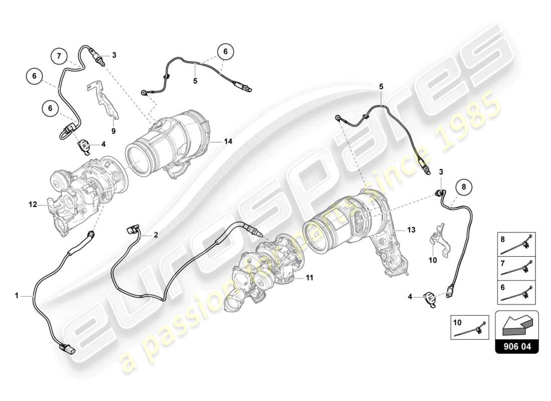 a part diagram from the lamborghini urus parts catalogue