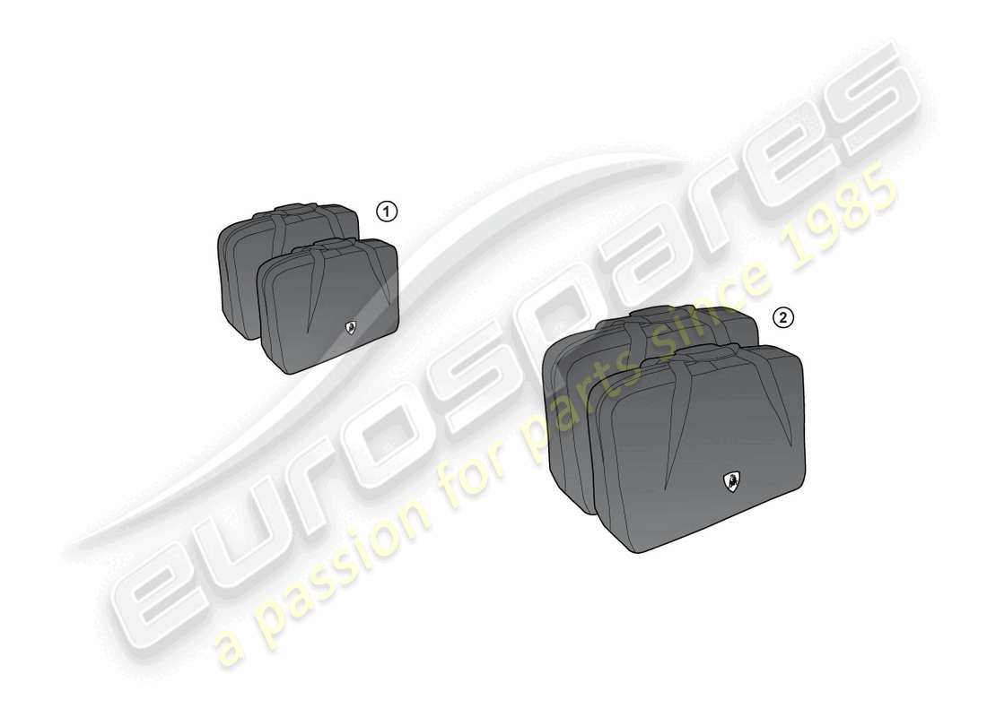 a part diagram from the lamborghini lp560-4 coupe fl ii (accessories) parts catalogue