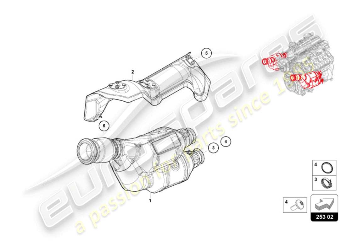 a part diagram from the lamborghini revuelto parts catalogue