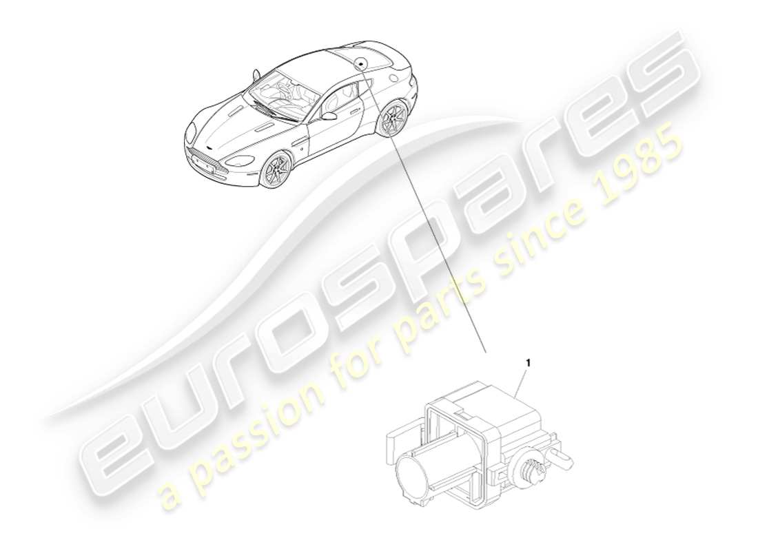 a part diagram from the aston martin v8 vantage (2005) parts catalogue