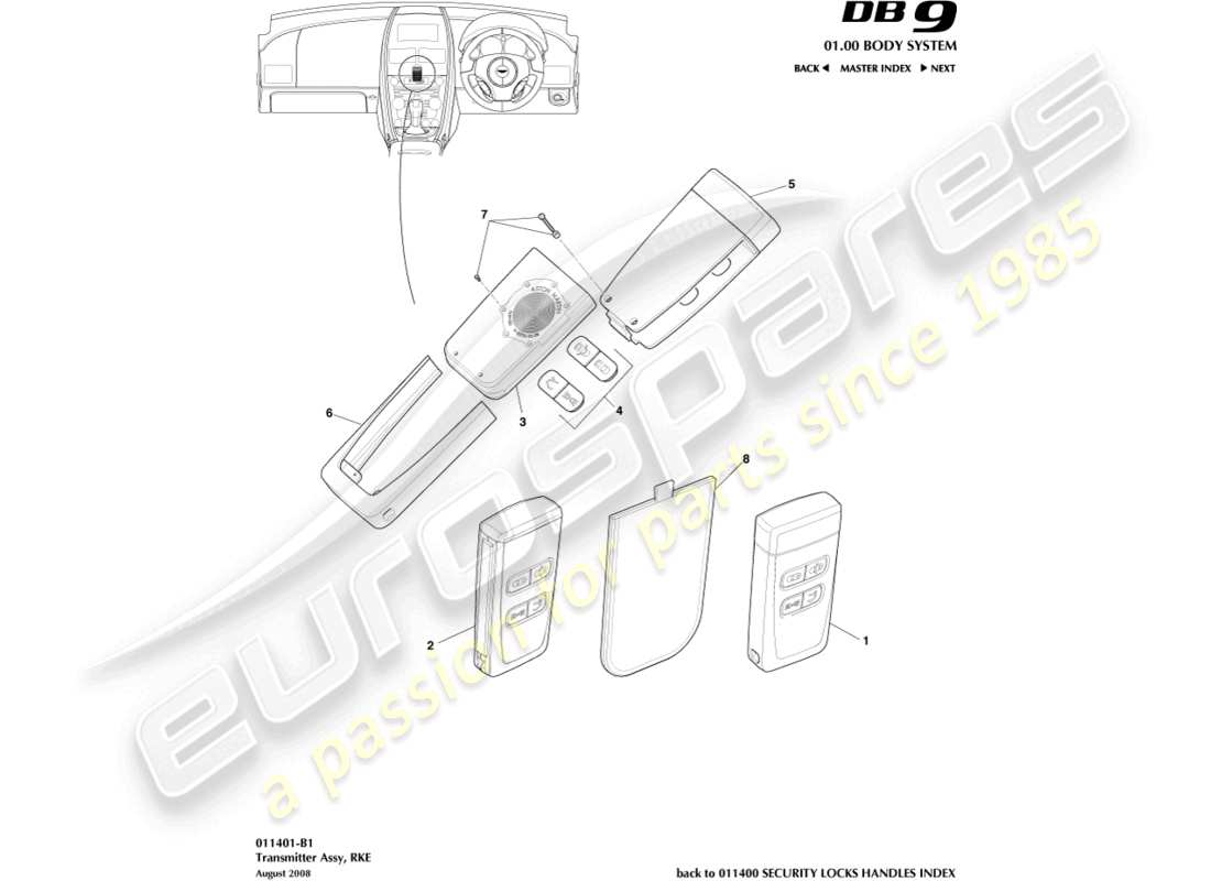 part diagram containing part number 9g43-19h477-ca