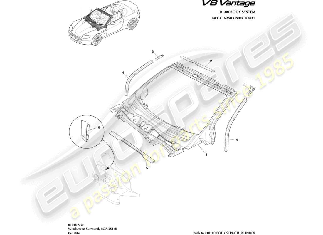 part diagram containing part number hg33-l03014-ba