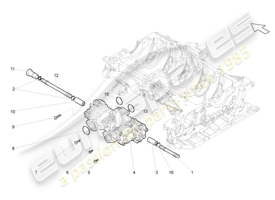 a part diagram from the Lamborghini Gallardo Coupe (2008) parts catalogue
