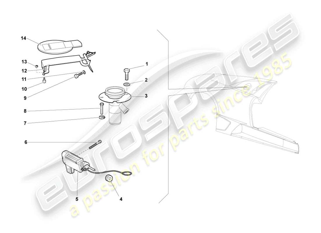 a part diagram from the Lamborghini LP640 Roadster (2010) parts catalogue
