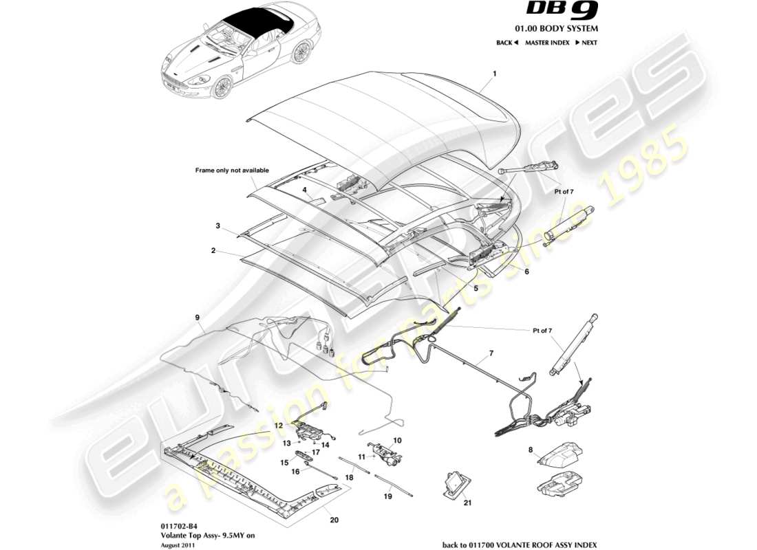 part diagram containing part number 9g43-70351-da