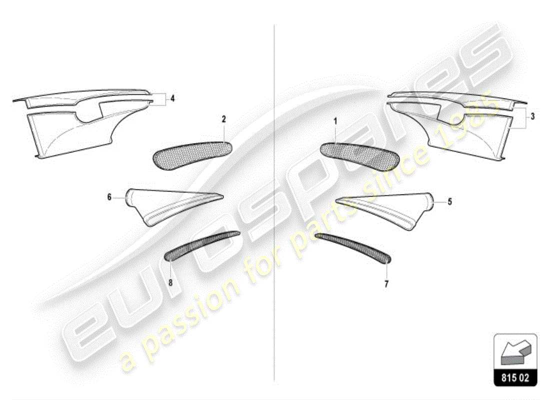 a part diagram from the lamborghini diablo vt (1999) parts catalogue
