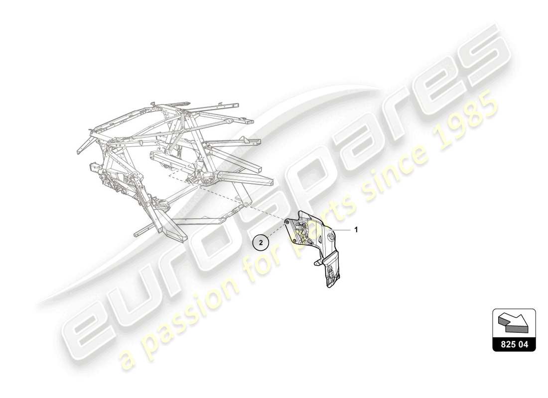 a part diagram from the lamborghini huracan squadra corse parts catalogue