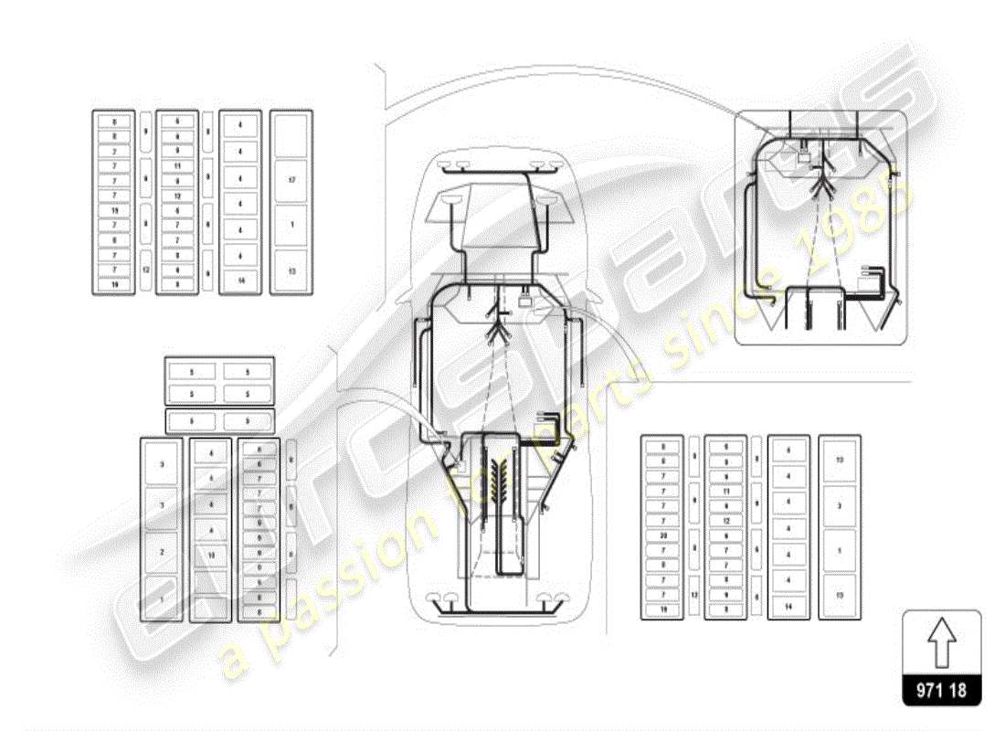 a part diagram from the lamborghini diablo vt (1999) parts catalogue