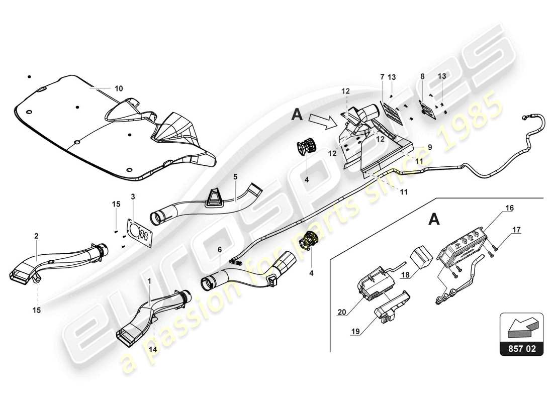 part diagram containing part number 4ta857018