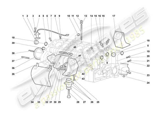 a part diagram from the lamborghini murcielago parts catalogue