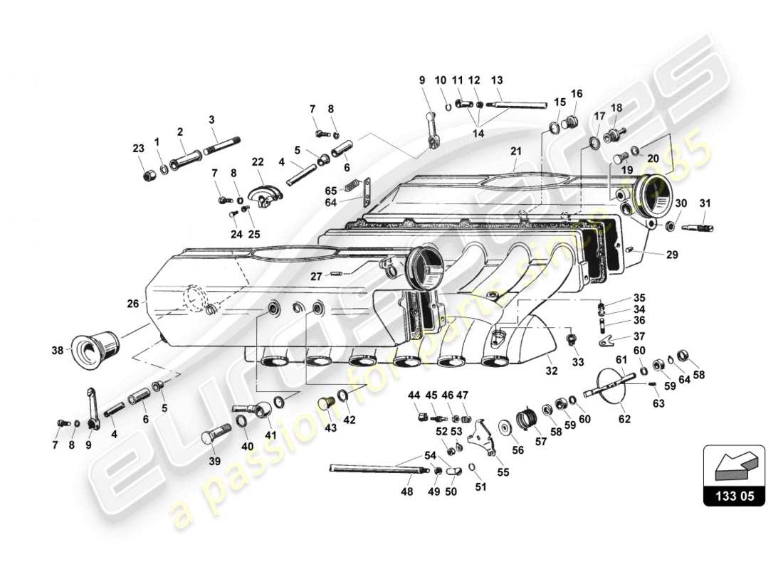 lamborghini countach 25th anniversary (1989) fuel system parts diagram