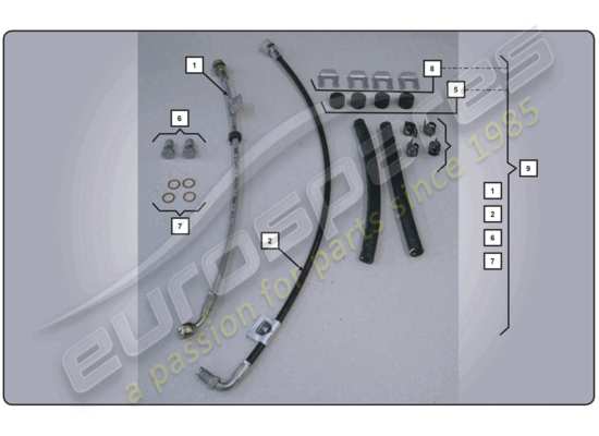 a part diagram from the lamborghini super trofeo (2009-2014) parts catalogue