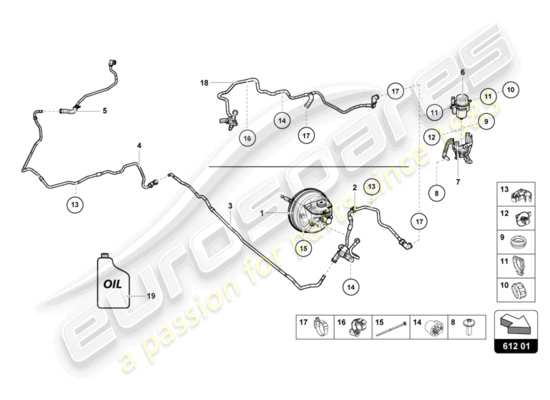 a part diagram from the lamborghini lp600-4 zhong coupe (2015) parts catalogue