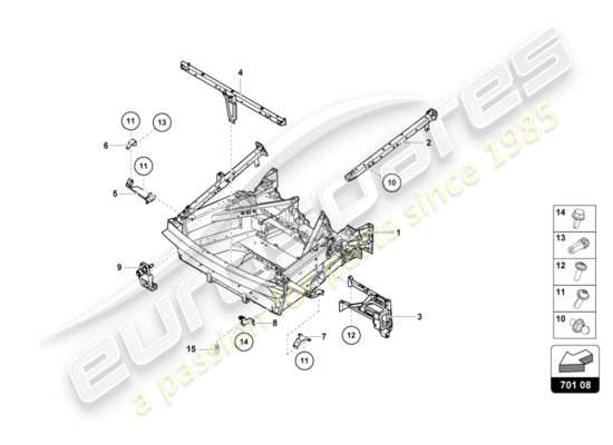 a part diagram from the lamborghini centenario parts catalogue