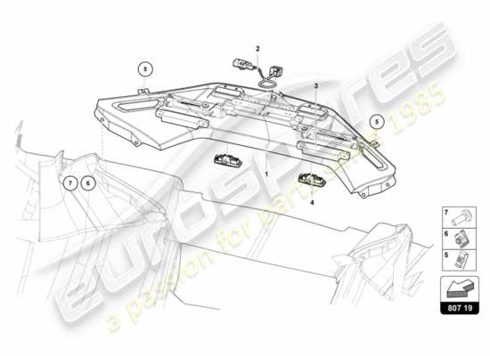 a part diagram from the lamborghini centenario parts catalogue