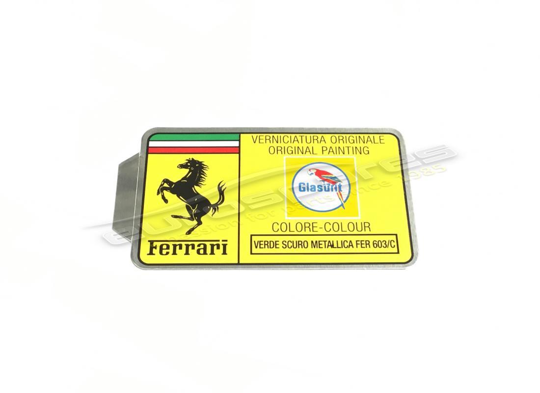NEW FERRARI GLASURIT PAINT TAG. PART NUMBER MC361517 (1) new ferrari glasurit paint tag. part number mc361517 (1)