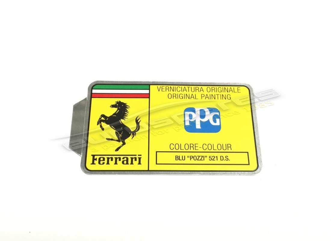 NEW FERRARI PPG PAINT TAG. PART NUMBER MC361553 (1) new ferrari ppg paint tag. part number mc361553 (1)