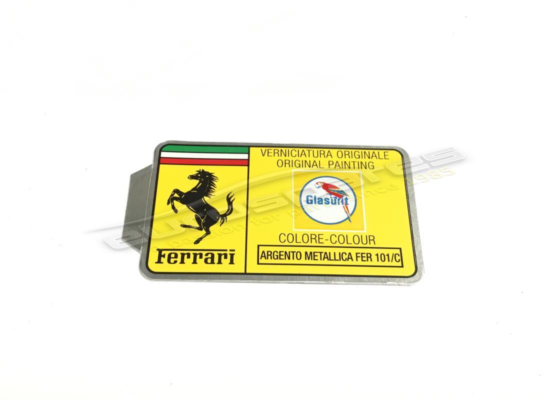 NEW FERRARI GLASURIT PAINT TAG. PART NUMBER MC36155 (1) new ferrari glasurit paint tag. part number mc36155 (1)