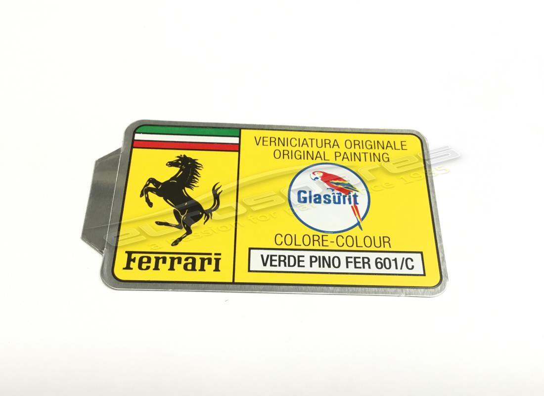 NEW FERRARI GLASURIT PAINT CODE STICKER (CIRCLE). PART NUMBER ER361543 (1) new ferrari glasurit paint code sticker (circle). part number er361543 (1)