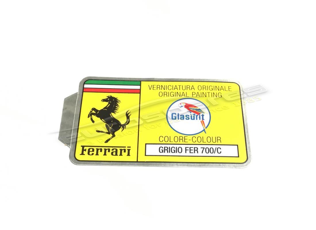 NEW FERRARI GLASURIT PAINT CODE STICKER (CIRCLE). PART NUMBER ER361544 (1) new ferrari glasurit paint code sticker (circle). part number er361544 (1)