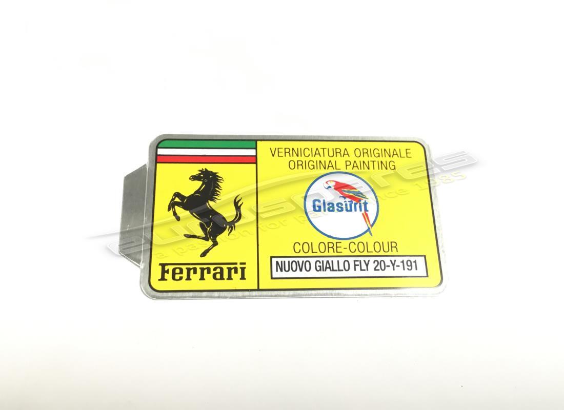 NEW FERRARI GLASURIT PAINT CODE STICKER (CIRCLE). PART NUMBER ER361548 (1) new ferrari glasurit paint code sticker (circle). part number er361548 (1)
