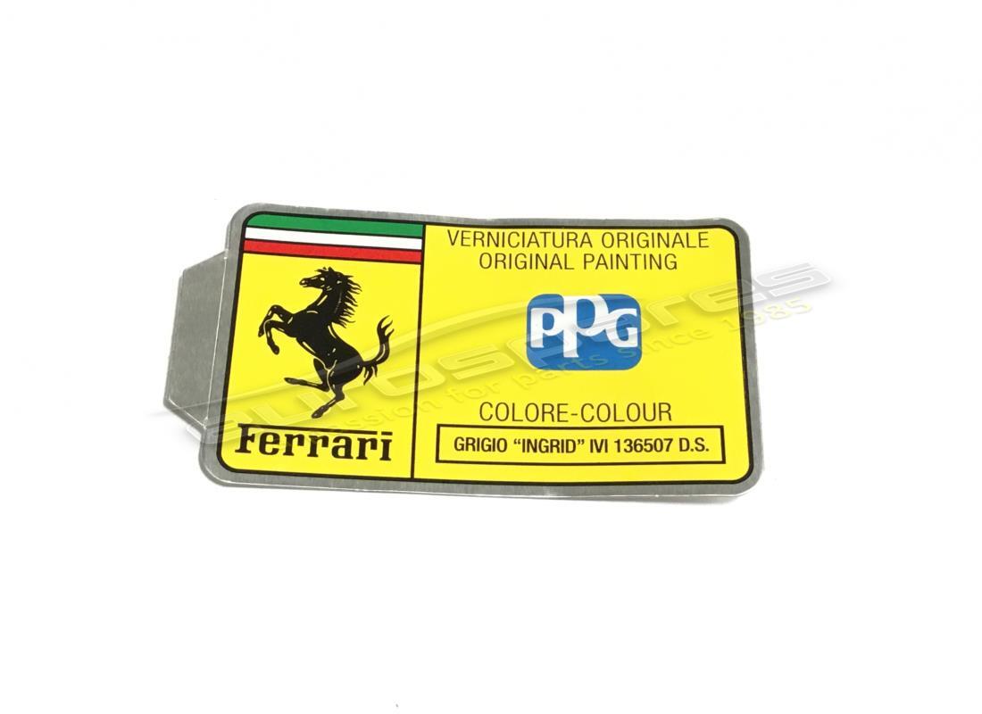 NEW FERRARI PPG PAINT TAG. PART NUMBER MC361554 (1) new ferrari ppg paint tag. part number mc361554 (1)